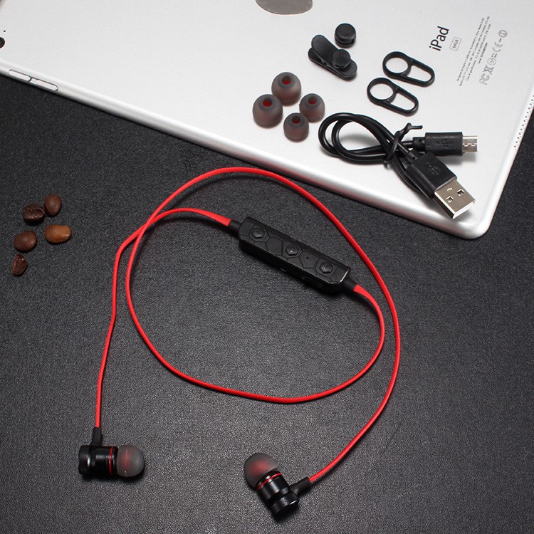 Tai nghe Bluetooth Sport S8 – Âm thanh siêu Bass (ĐEN, ĐỎ)