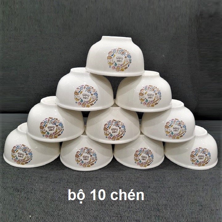bộ chén sứ ăn cơm - combo chén sứ ăn cơm