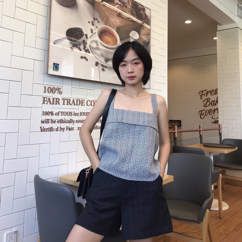 Áo hai dây TWEET hở lưng 1 nút