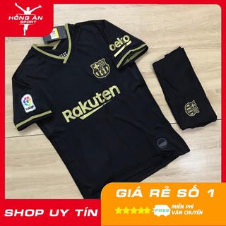 [CAO CẤP] Áo Bóng Đá Thể Thao Đá Banh CLB BARCELONA, BARCA, ĐEN Chất Polyester Hàng Thailand Thi Đấu - HỒNG ÂN SPORTS