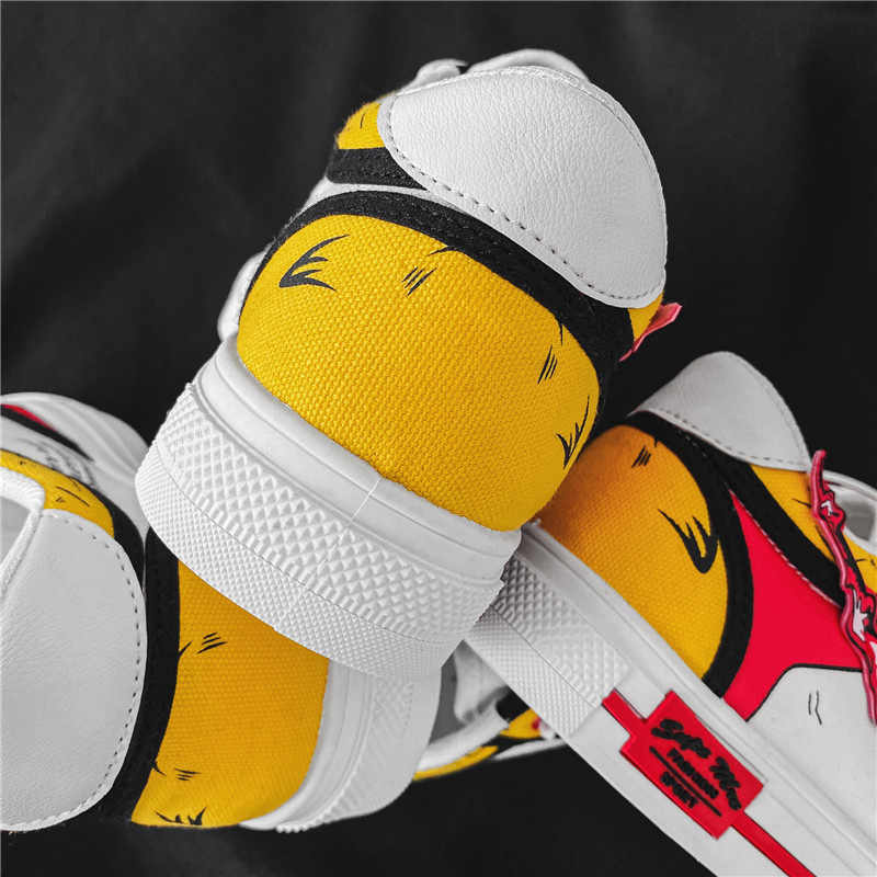 Giày Sneaker Nam In Họa Tiết Anime Demon Slayer Rengoku Kyoujurou Độc Đáo