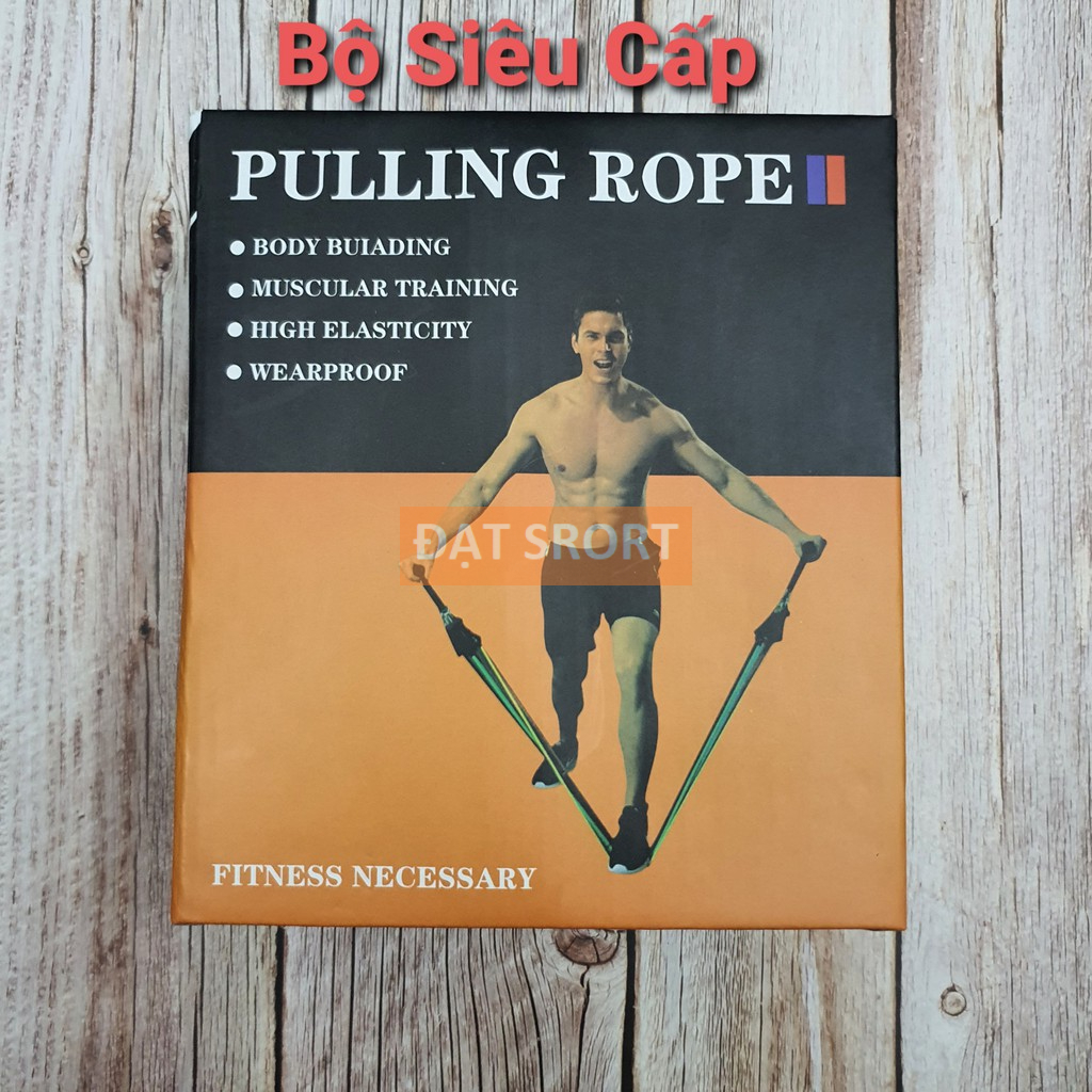 [Hàng Cao Cấp] Bộ 5 Dây Ngũ Sắc 11 Món , Cao Cấp Đàn Hồi Kháng Lực Tập Gym , Fitness , Yoga, Tại Nhà