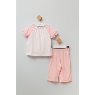 Bộ quần áo Nous Kids trắng hồng nhạt 2-5 tuổi