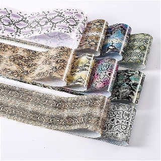 Set foil da rắn 10 mẫu trang trí móng