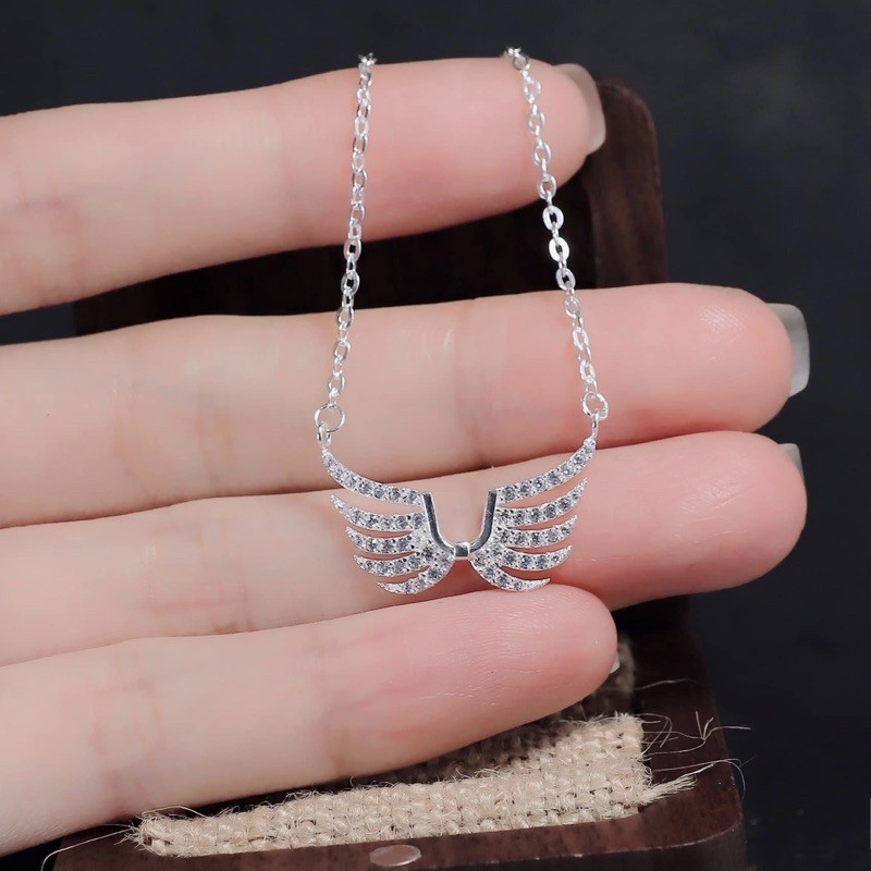 Dây chuyền nữ Bạc ta , kiểu dáng sang chảnh , sáng bóng ai đeo cũng đep - Vàng Bạc Khải Khải