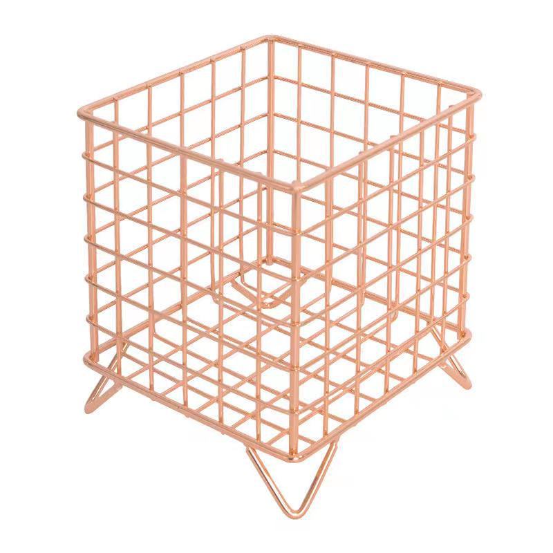 Giỏ Đựng Đồ Dùng Bằng Kim Loại Phong Cách Bắc Âu Độc Đáo Tiện Dụng Cho Văn Phòng