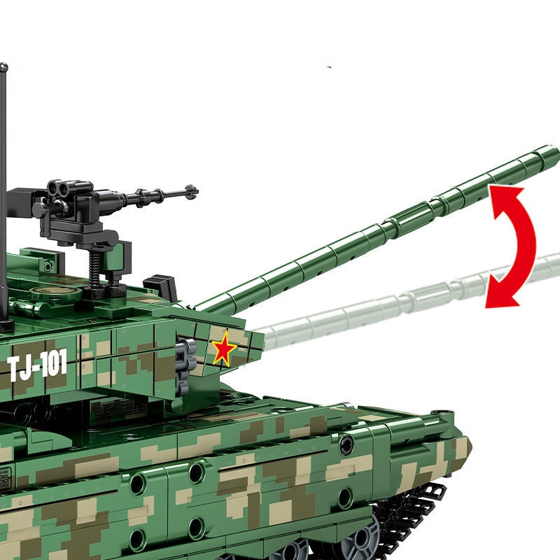 Đồ chơi Lắp ráp Mô hình xe tăng Sembo 705989 Military Type 99A Main Battle Tank
