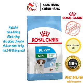 Hạt cho chó Royal Canin Mini Puppy 2kg, Thức ăn cho chó con royal canin giống nhỏ. Đồ ăn cho chó mini, (từ 2-10 tháng).