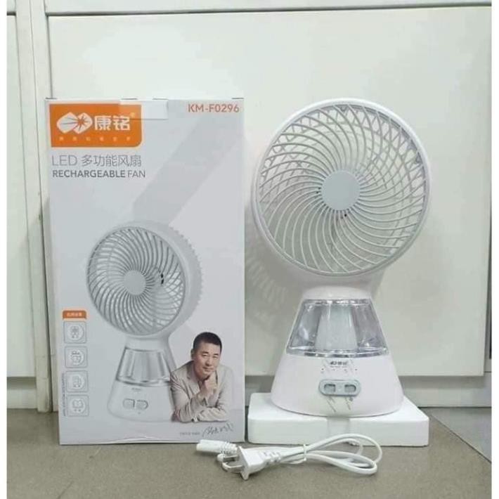 Quạt Tích Điện Ông Tây F0296 Cao Cấp (Có đèn siêu sáng) BẢO HÀNH 6 THÁNG