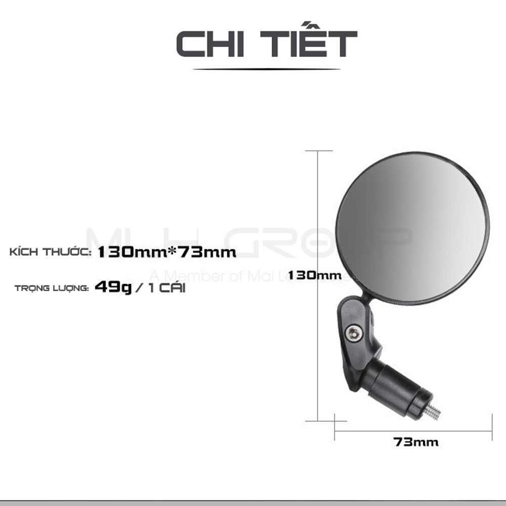 Gương chiếu hậu xe đạp xoay 360 độ giúp lái xe an toàn cho xe đạp thể thao địa hình MTB  MLH