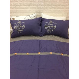 Bộ chăn ga gối poly khuy