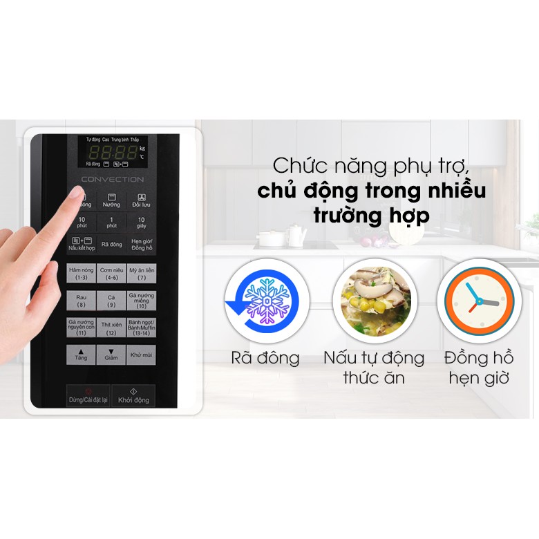 Lò vi sóng có nướng Panasonic NN-CT36HBYUE 23L - Hàng Chính Hãng