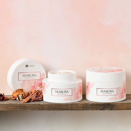 Tẩy da chết Marosa Scrub Laco - Tẩy da chết chiết xuất hoa hồng làm sạch và mịn da, giúp da trắng hồng rạng rỡ | BigBuy360 - bigbuy360.vn