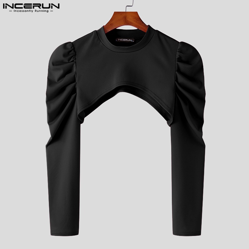 Áo INCERUN tay phồng dài cá tính trẻ trung cho nam