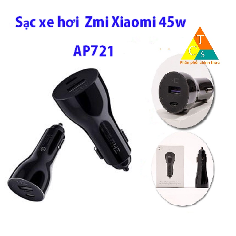 [Mã SKAMCLU9 giảm 10% đơn 100K] Sạc ô tô nhanh 45w chuẩn PD Zmi AP721 1A1C | BigBuy360 - bigbuy360.vn