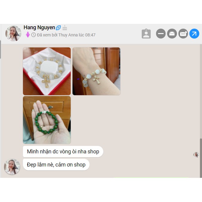 Vòng Tay, Chuỗi Mân Côi Đá Trắng Mix Thánh Giá Bạc Thái Mạ Vàng Sang Trọng