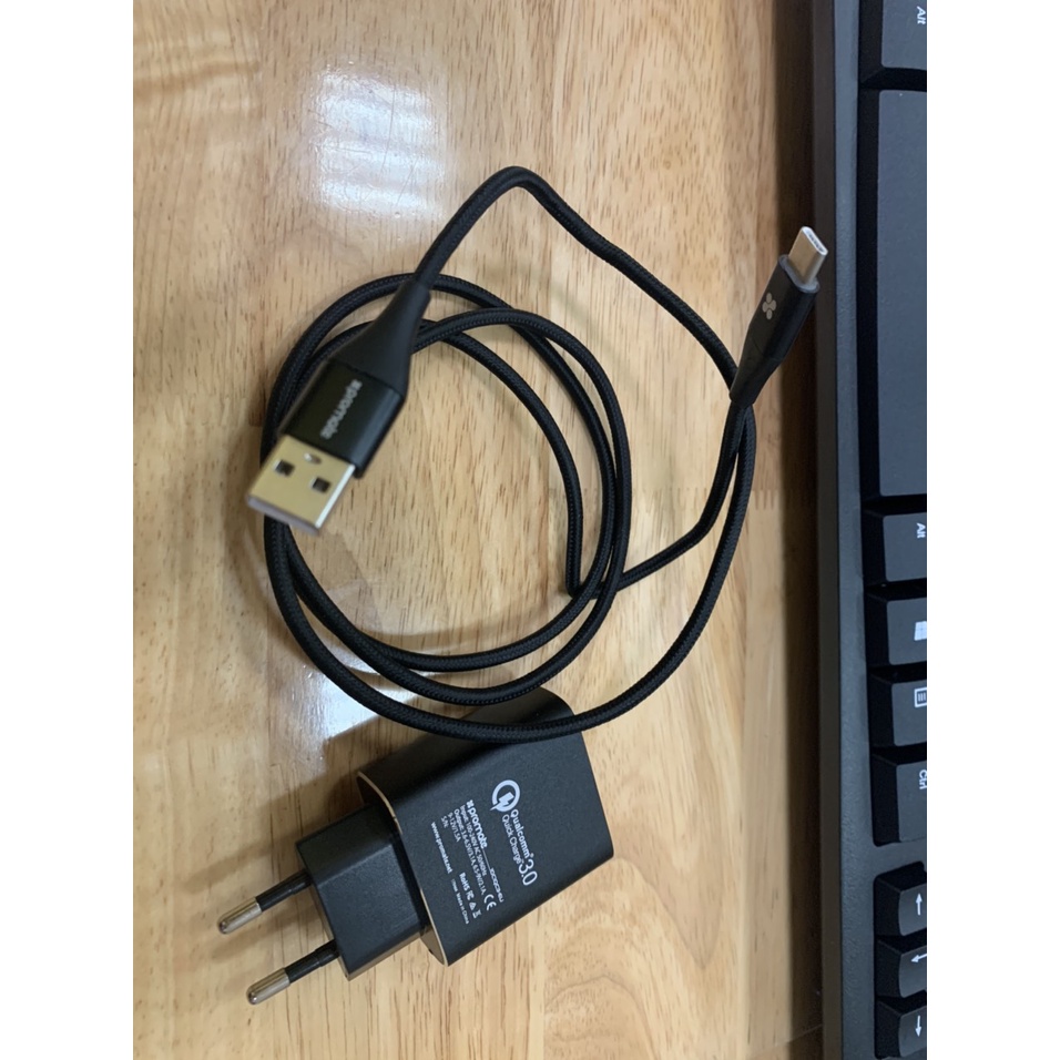 Bộ Sạc Promate ChargeMate-QC3.EU Ultra-Fast USB-C 1.2m - Hàng Chính Hãng