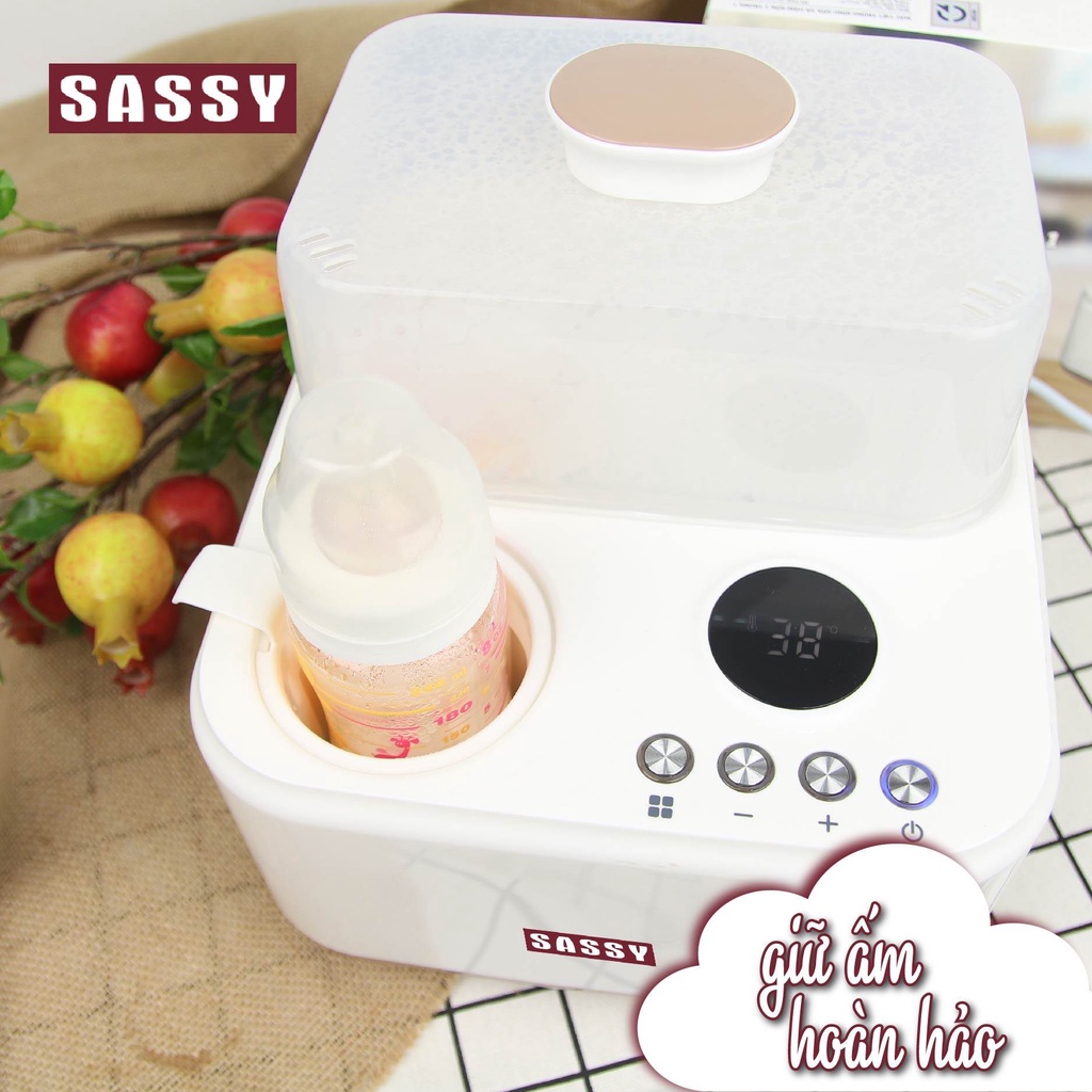 Máy Tiệt Trùng Bình Sữa và Hâm Sữa 2in1 Sassy