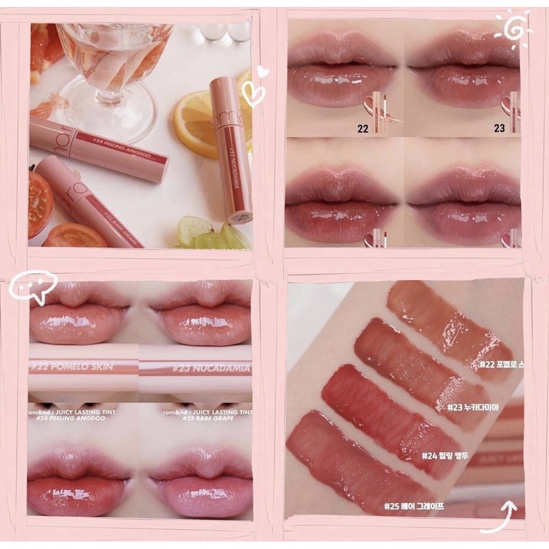 Son tint bóng ROMAND JUICY LASTING TINT RIPE FRUIT