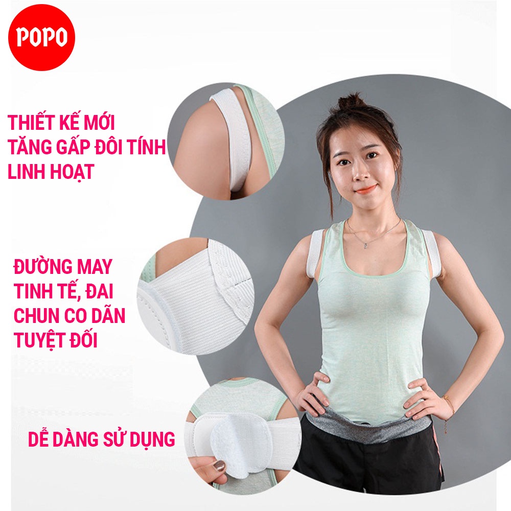 Đai chống gù lưng người lớn SPORTY BC2 hỗ trợ điều chỉnh tư thế, giúp massage thư giãn