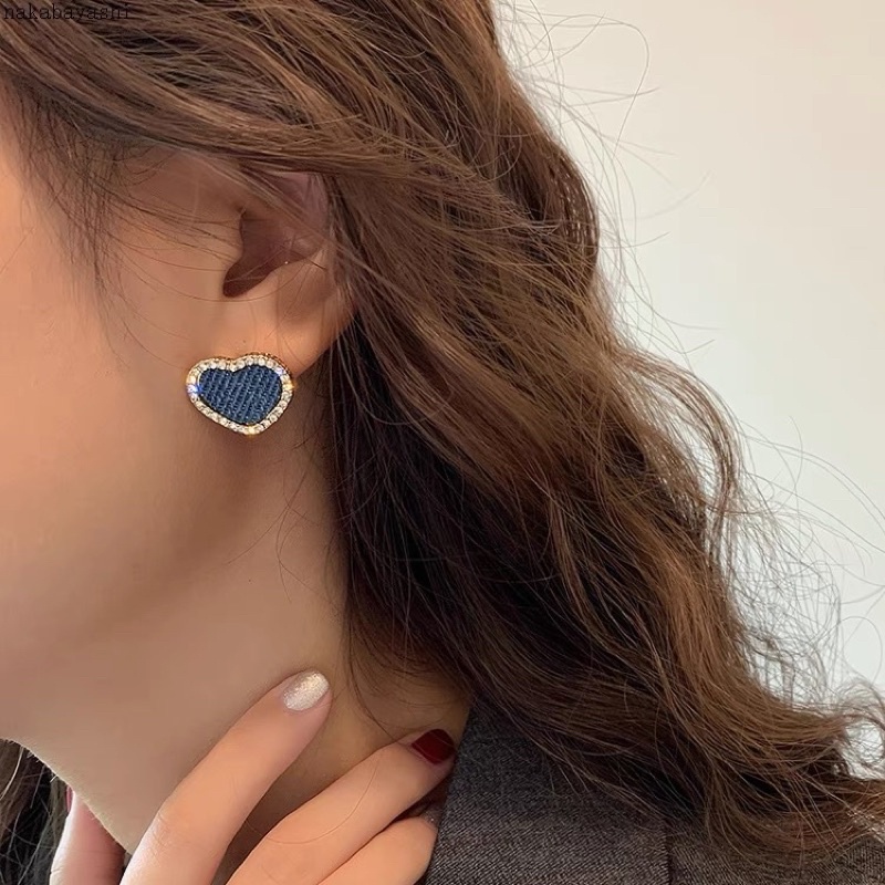 Hoa tai jean nữ tính thanh lịch - Maben