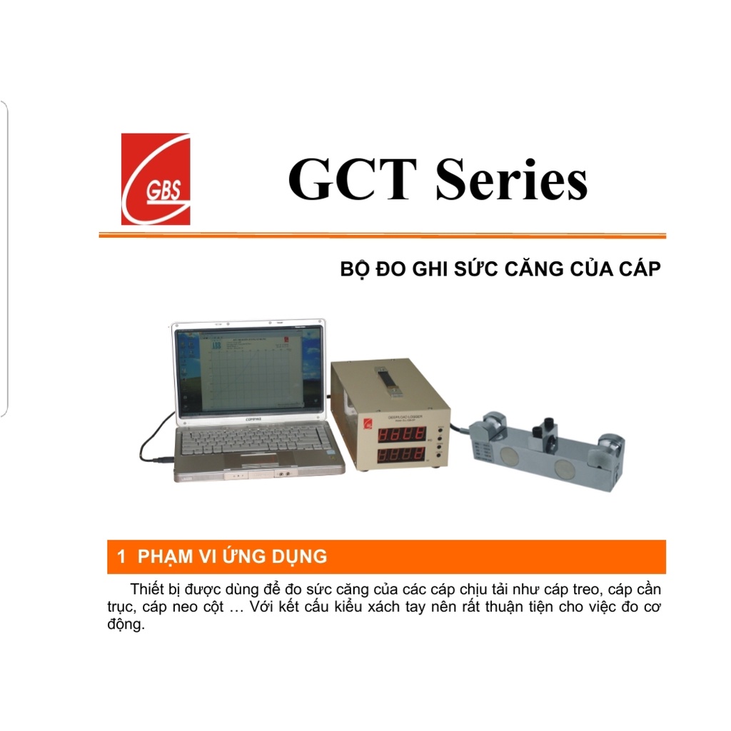 Bộ đo ghi sức căng cáp - Bảo hành 1 năm - GTC-series