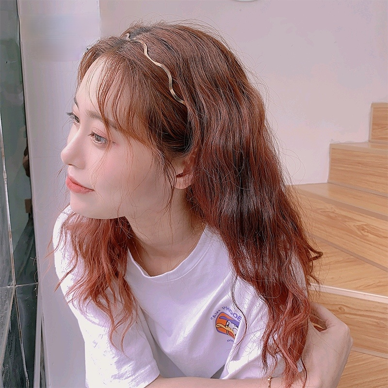 Cài tóc kim loại kiểu gợn sóng thời trang
