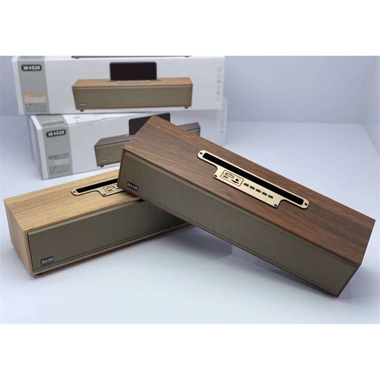 Loa bluetooth XM 520 Siêu Bass Loa Bluetooth Để Bàn Vỏ Gỗ 20W Thiết Kế Sang Trọng Âm Thanh Trầm Ấm Bảo Hành 12 Tháng