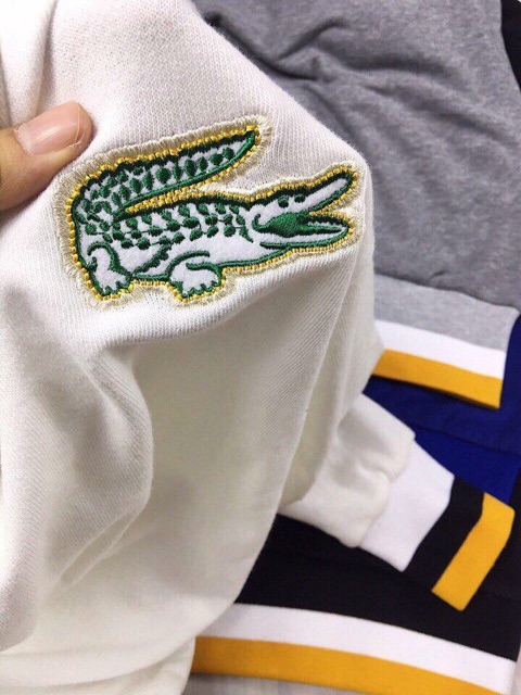 Áo nỉ Lacoste hàng thêu