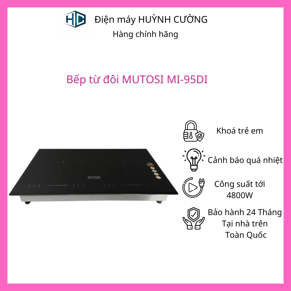 Bếp điện từ đôi MUTOSI MI-95DI