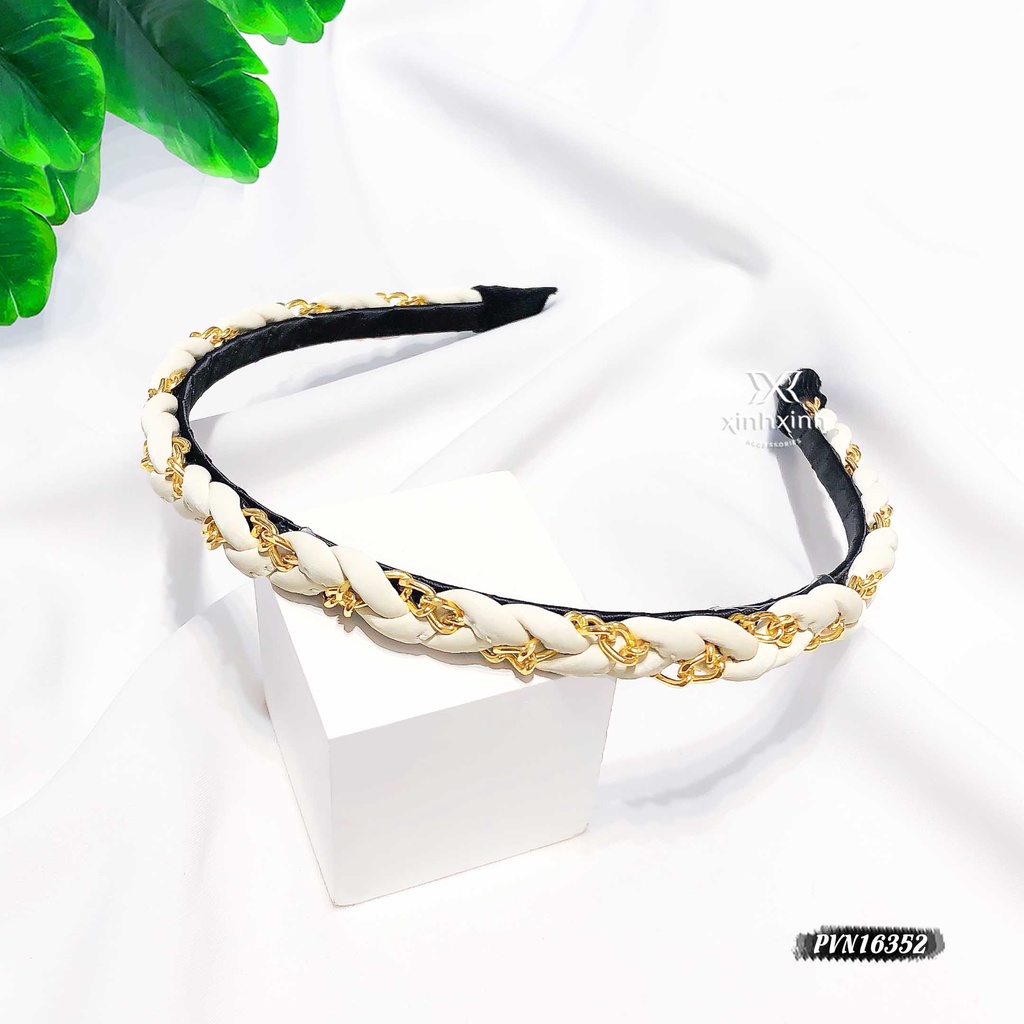 Xước tóc, bờm tóc da xích bện - Xinh Xinh Accessories