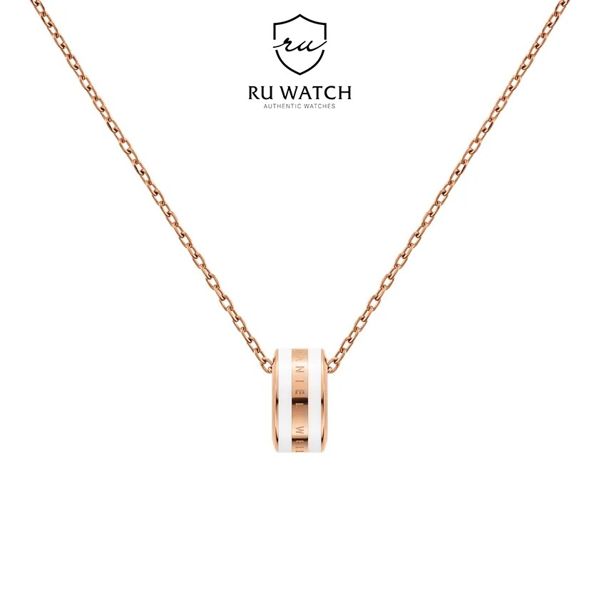 Dây chuyền Daniel Wellington Emalie Necklace màu vàng hồng DW00400153