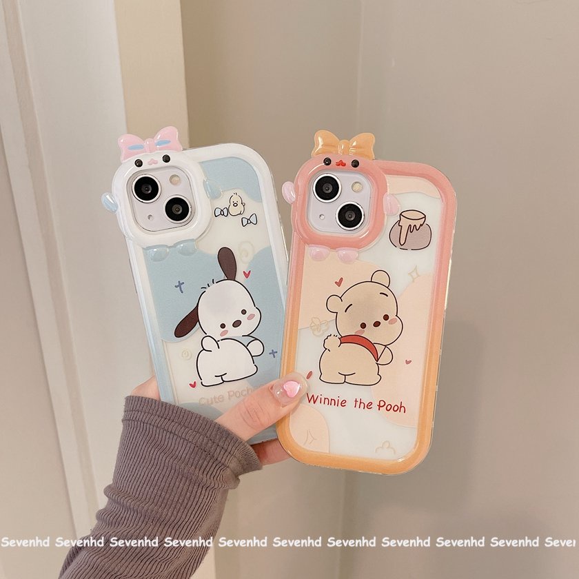 Ốp Điện Thoại Mềm Trong Suốt In Hình Quái Vật Nhỏ Hoạt Hình Cho iPhone 14 13 12 11 Pro Max Xs Max Xr X 7 8 6 6s Plus