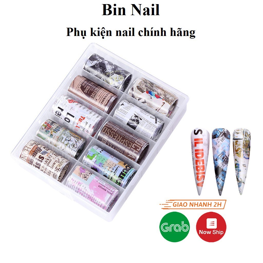 Foi logo, báo chí, hoa nail