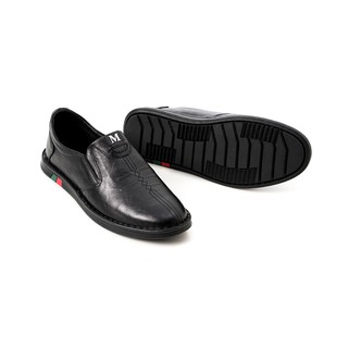 Giày Lười Công Sở Nam Da Bò Cao Cấp DL20-24D Đen