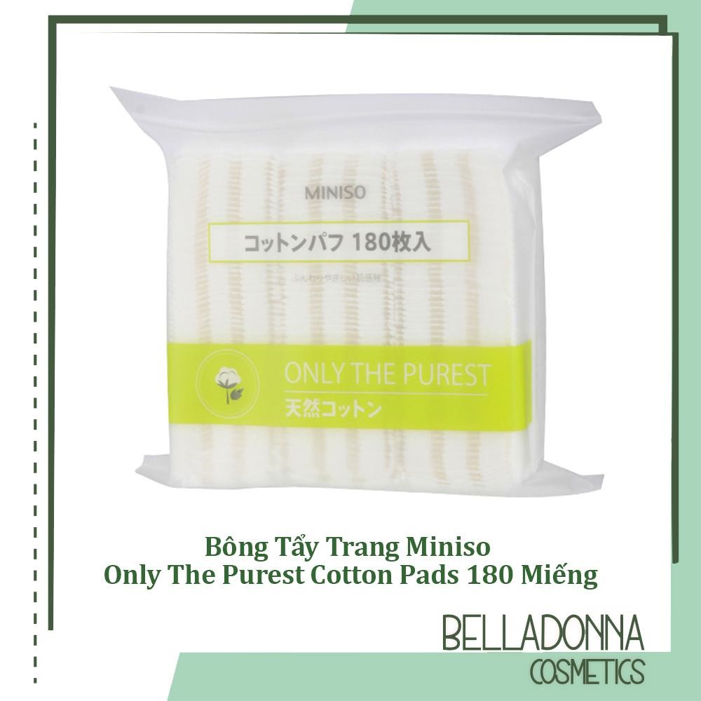 Bông Tẩy Trang Miniso Only The Purest Cotton Pads 180 Miếng