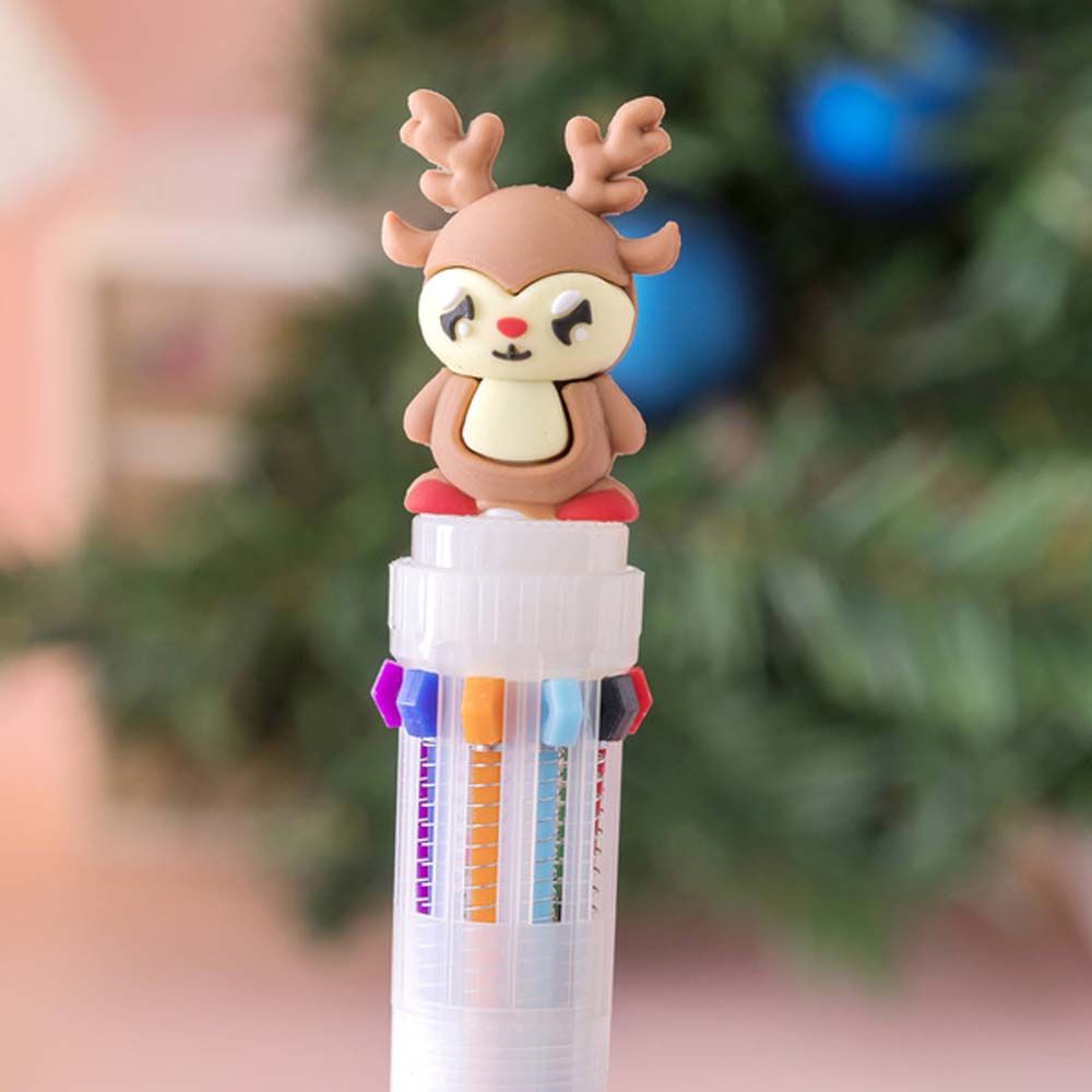 Bút bi hình ông già noel/ người tuyết dễ thương nhiều màu sắc 10 màu tùy chọn