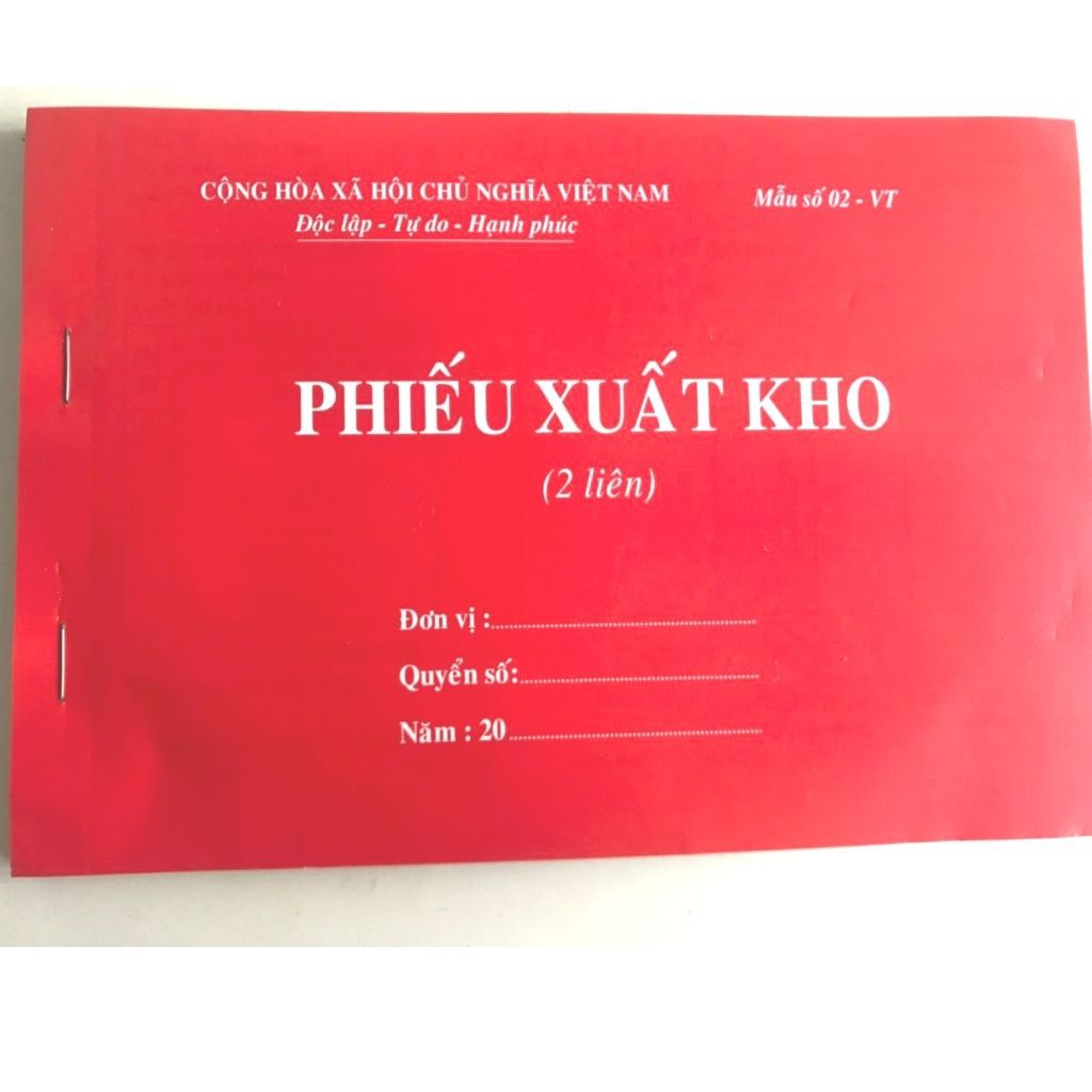 Phiếu nhập kho 2 liên A5/ phiếu xuất kho 2 liên 100 trang chất lượng, giá rẻ