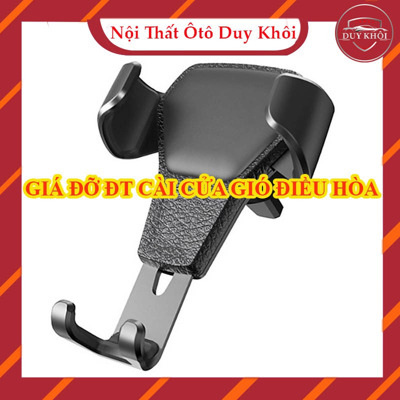 Giá đỡ điện thoại cài cửa gió điều hòa ô tô đế da | BigBuy360 - bigbuy360.vn