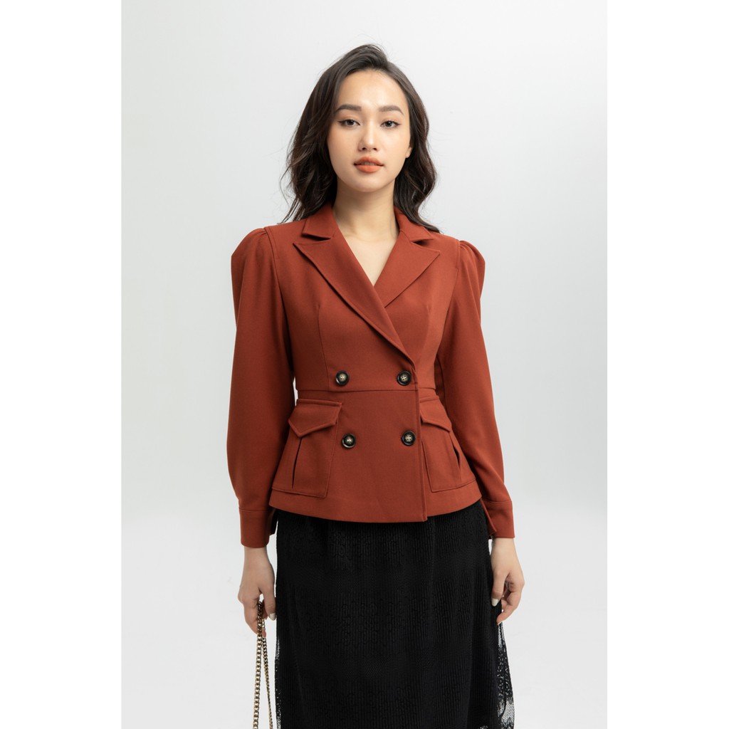 [NHẬP WABRTL5 GIẢM 10% TỐI ĐA 50K ĐH 250K ]Áo Vest nữ 2 túi dáng ngắn IVY moda MS 67M6101