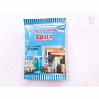 2 gói Bột thông cống SH07 siêu sạch.
