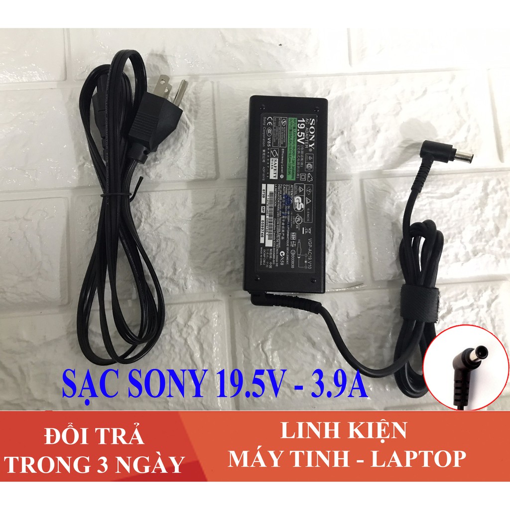Sạc Laptop Sony 19.5V - 3.9A ( Apdapter Sony 19.5V - 3.9A ) [FREE SHIP ĐƠN TỪ 50K]