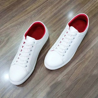Giày sneaker bata nam trắng màu đen dã khâu full đế