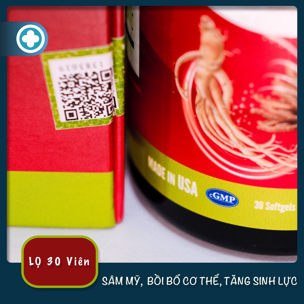 Sâm Mỹ GIP hỗ trợ bồi bổ cơ thể, tăng cường sinh lực, tăng đề kháng  Nhập khẩu Mỹ