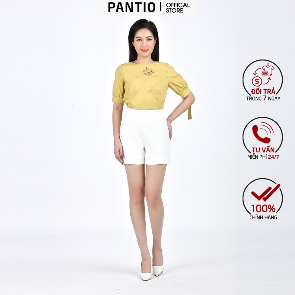 Áo sơ mi chất liệu thô thiết kế đặc biệt dáng suông FAS32870 - PANTIO