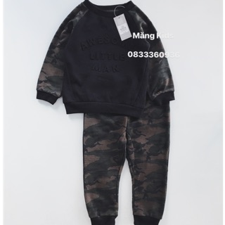 Sét nỉ bé trai rằn ri primark