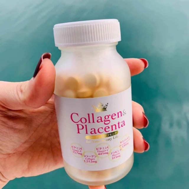 Viên uống trắng đẹp da Collagen Placenta 5 in 1 Nhật | BigBuy360 - bigbuy360.vn