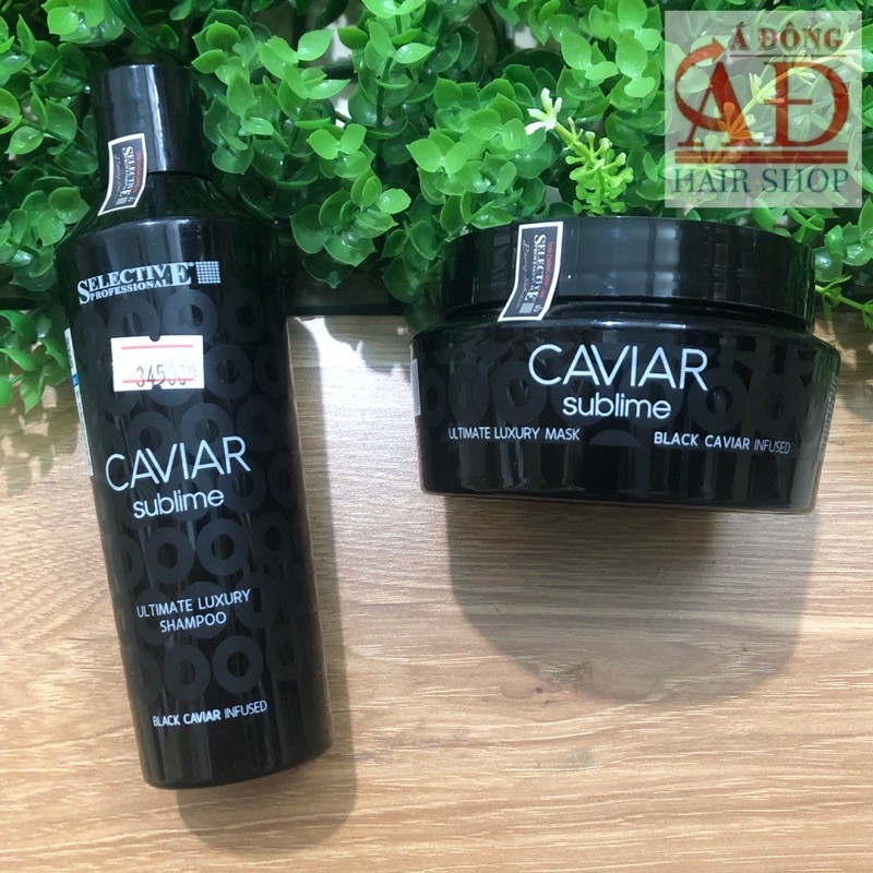 BỘ DẦU GỘI Ủ TÓC SELECTIVE CAVIAR TRỨNG CÁ TẦM 250ML*2