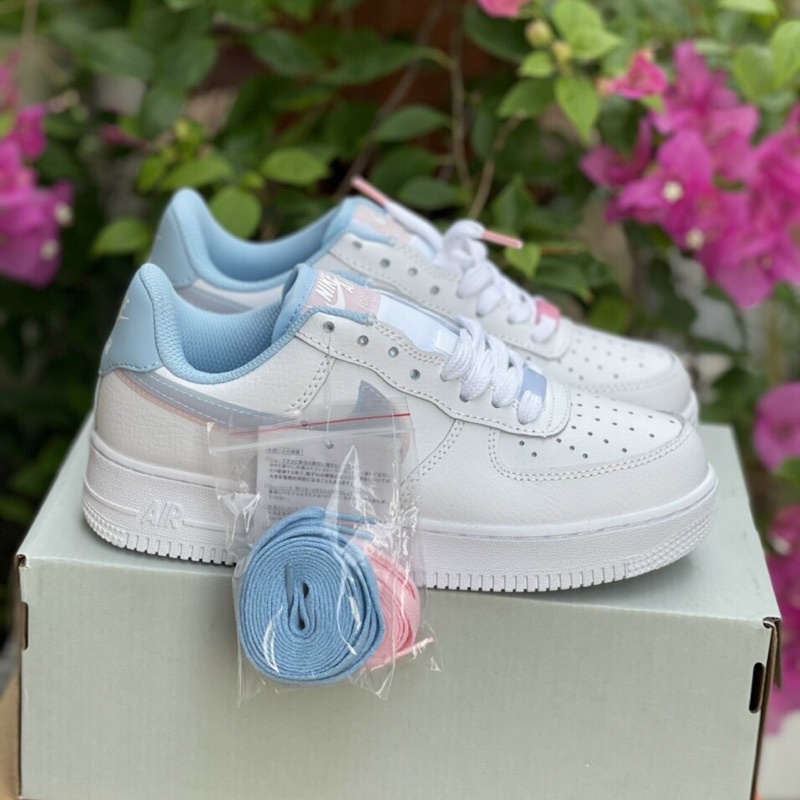 Giày af1 móc xanh hồng nữ bản đẹp