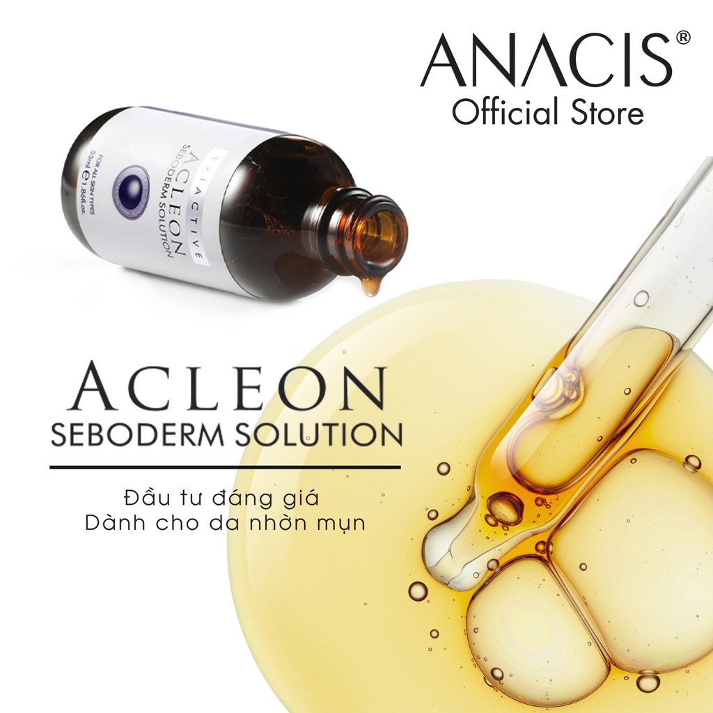 Serum cho da dầu mụn Acleon Seboderm Solution thương hiệu Anacis 15ml 55ml